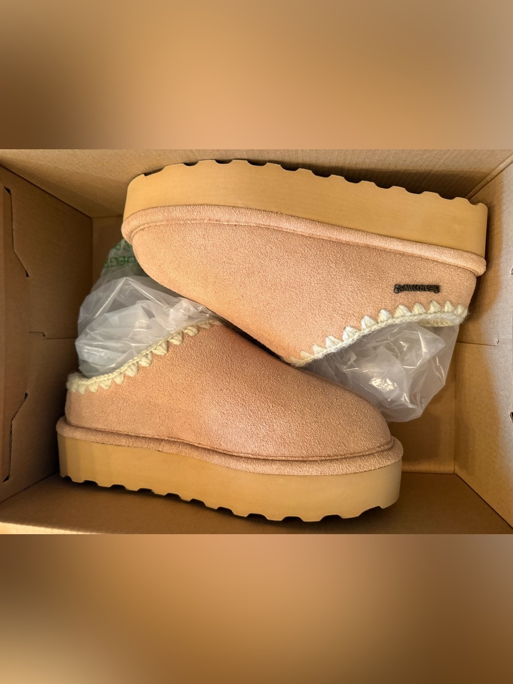 BearPaw Women’s Iced Coffee Suede Slip-On Moccasins